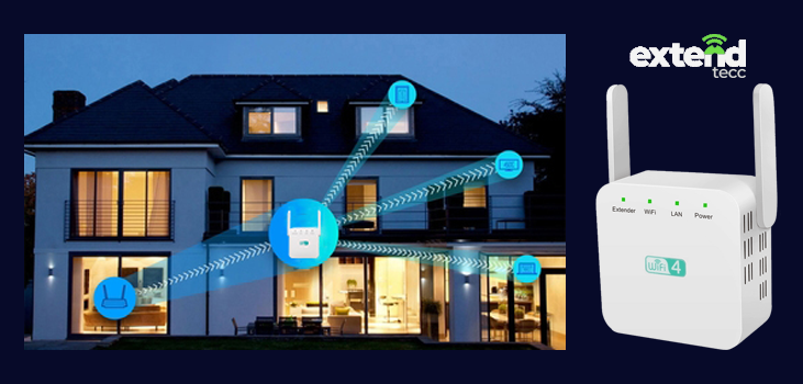 ExtendTecc Wi-Fi Booster easy-to-spot wi-fi signal indicator